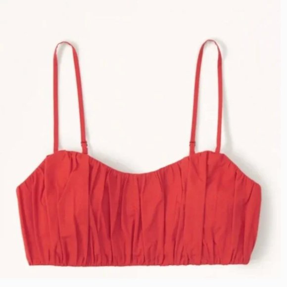 Abercrombie & Fitch Tops - A&F Ruched Tiny Set Top - NWT!